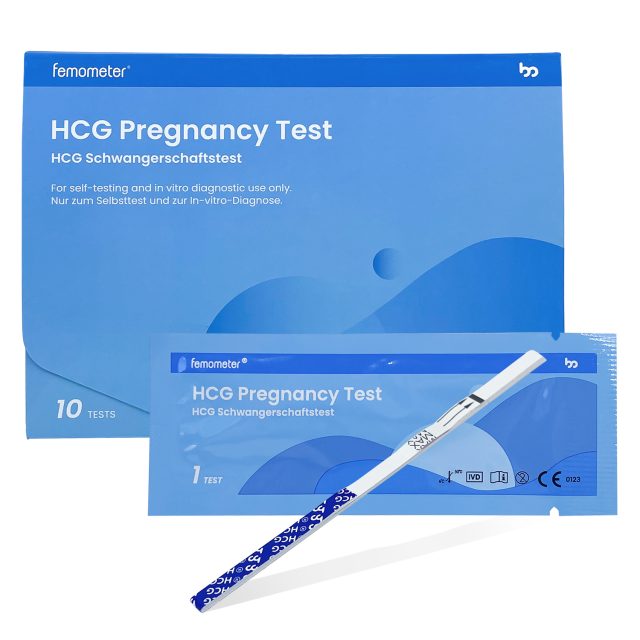 Femometer terhességi (hCG) tesztcsík csomag 10 db