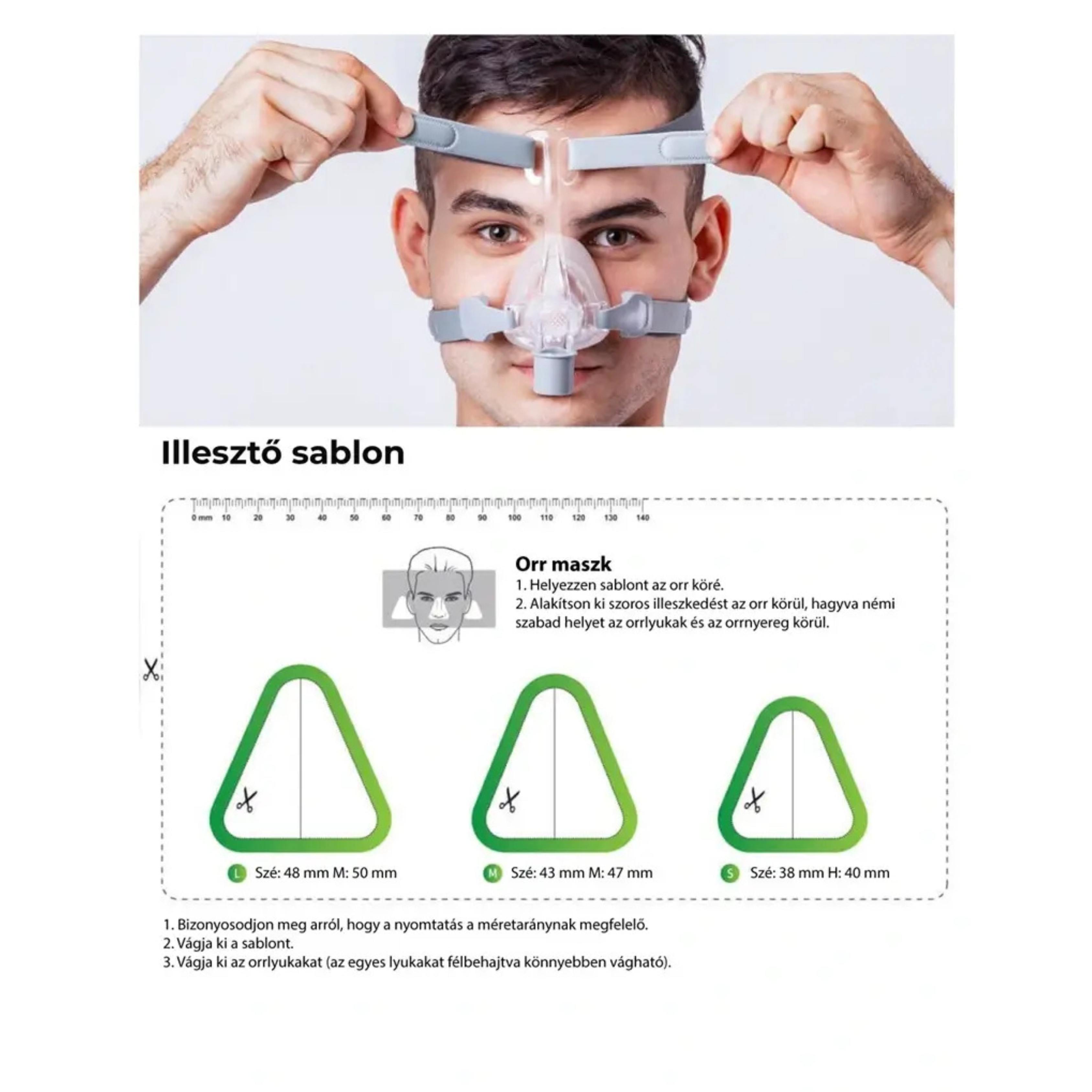Orrmaszk N4 CPAP/BiPAP készülékekhez - Image 2