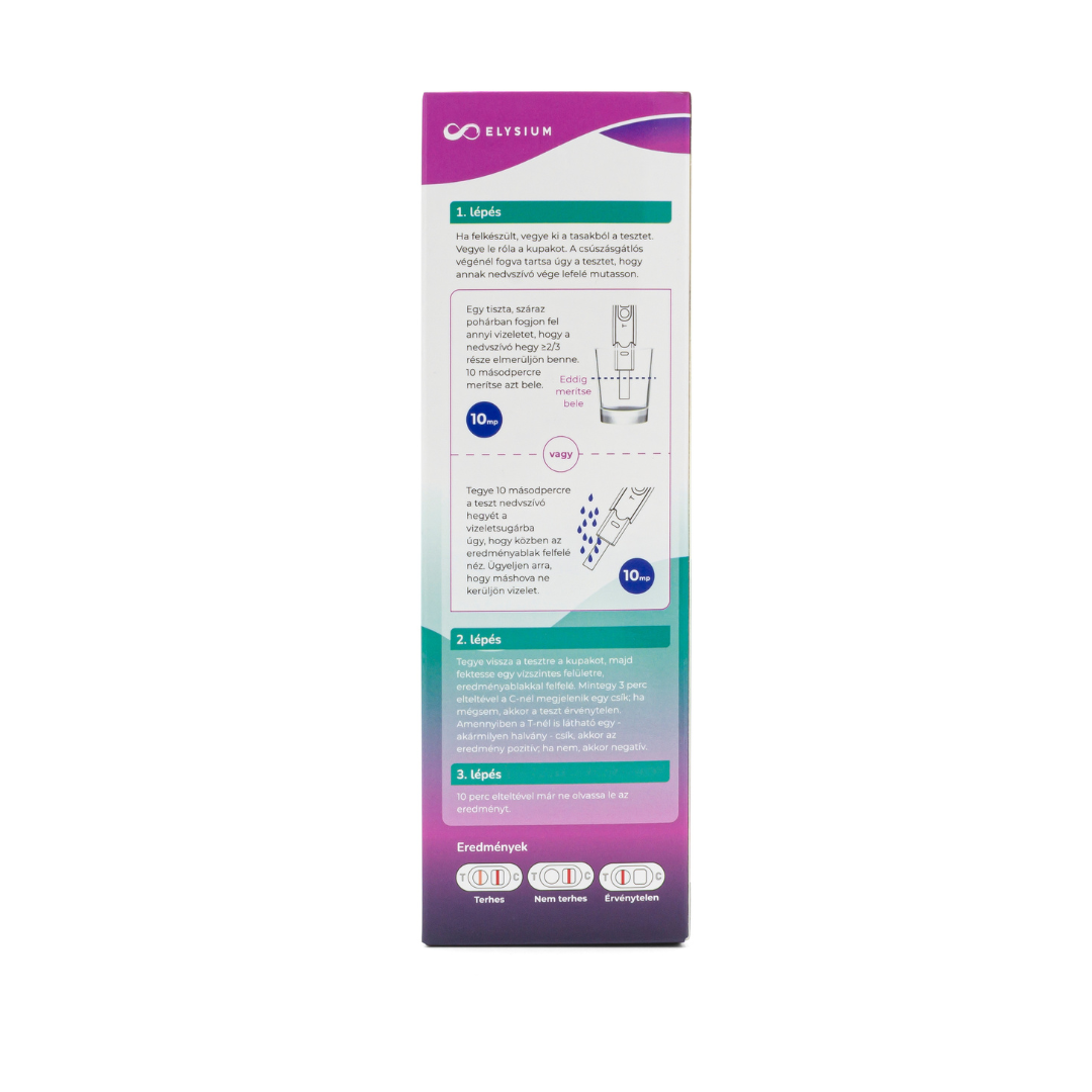 Elysium korai kimutatású terhességi teszt – hCG 10 mIU/ml (1 db)