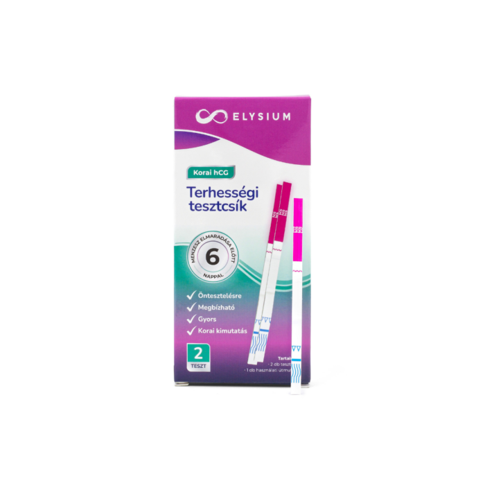 Elysium korai kimutatású terhességi tesztcsík - hCG 10 mIU/ml (2 db) - Image 2
