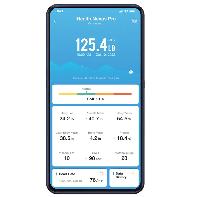 iHealth HS2S Nexus Pro okos testanalizáló digitális személymérleg