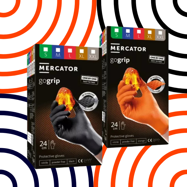 Mercator GoGrip One-by-One nitril kesztyűk és tartozékok