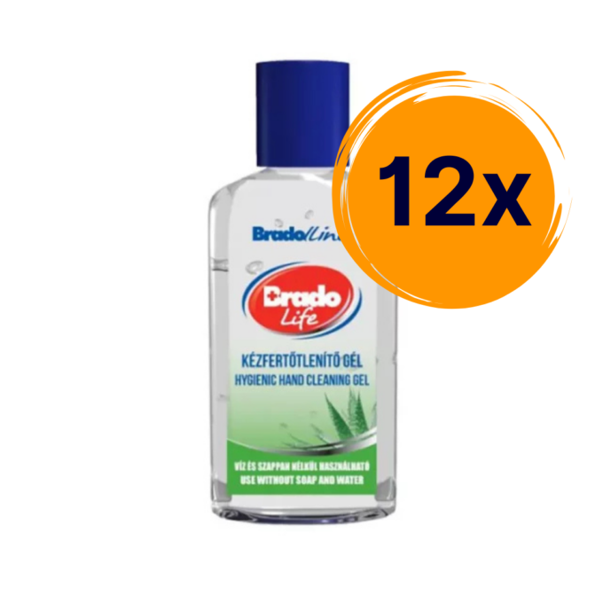 12 db Bradolife kézfertőtlenítő aloe vera 50 ml