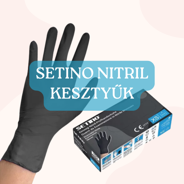 SETINO nitril gumikesztyű – biztonság, kényelem és stílus egyben