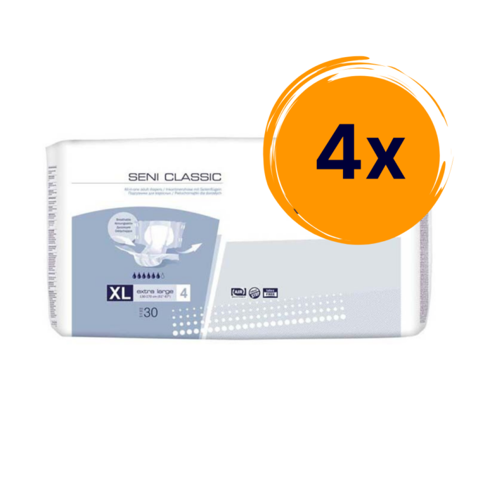 4 csomag Seni Classic XL felnőtt pelenka