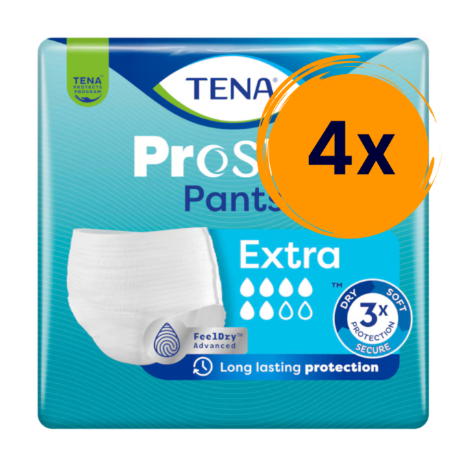 4x Tena Pants Extra S