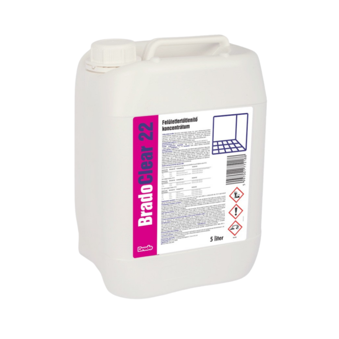 Bradoclear aldehidmentes felületfertőtlenítő szer 5 liter