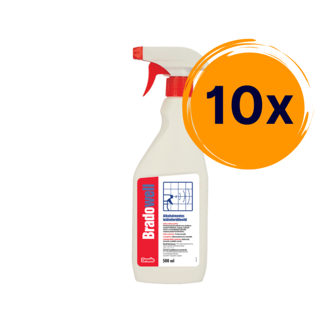 10x Bradowell alkoholmentes felületfertőtlenítő spray 500 ml