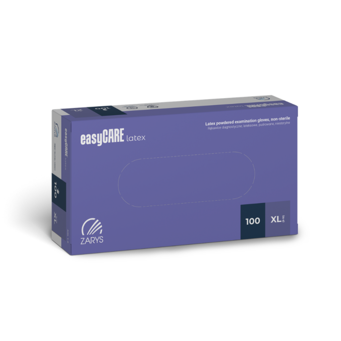 EasyCare latex vizsgálókesztyű púderezett XL