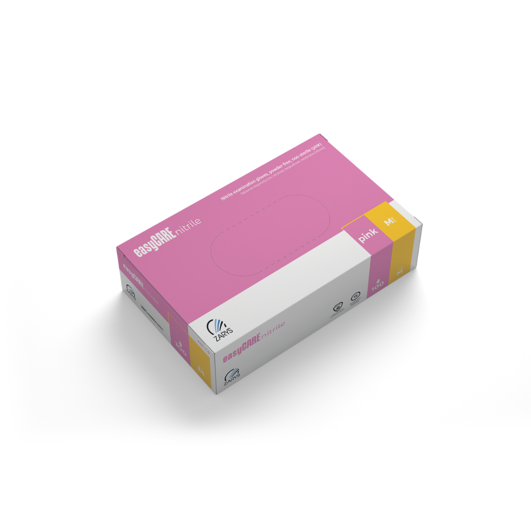 EasyCare Pink nitril kesztyű M