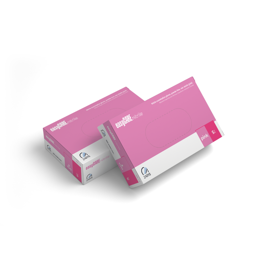 EasyCare Pink nitril kesztyű S