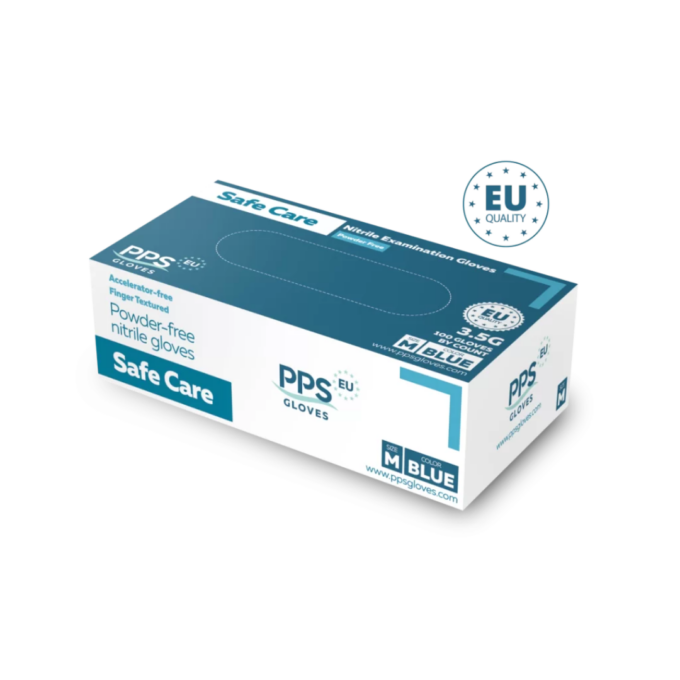 PPS Safe Care nitril kesztyű kék