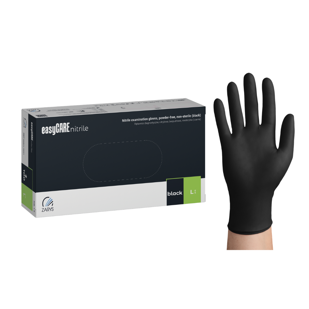 EasyCare Black fekete nitril kesztyű